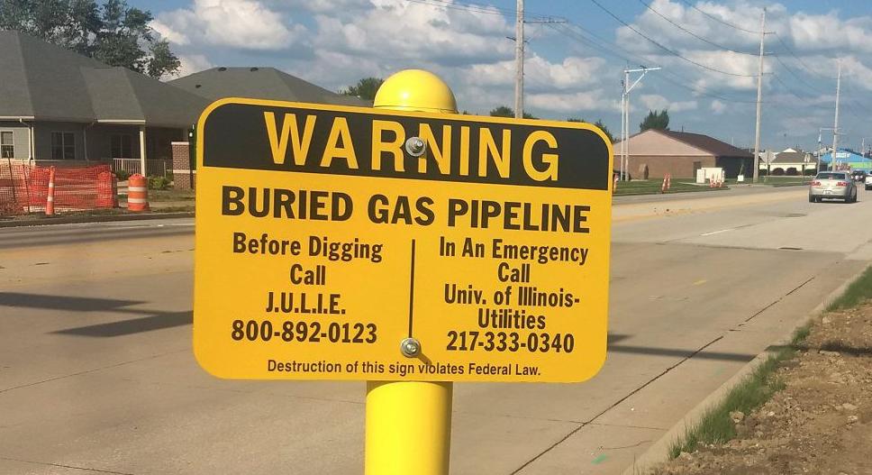 bag Curtis Road pipeline